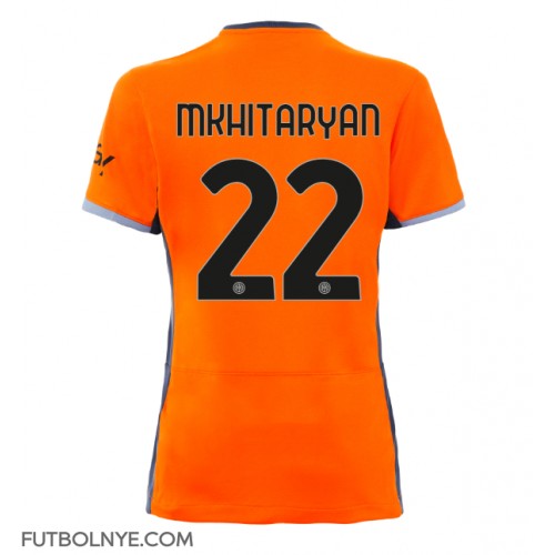 Camiseta Inter Milan Henrikh Mkhitaryan #22 Tercera Equipación para mujer 2023-24 manga corta